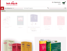 Tablet Screenshot of beck-shop.de